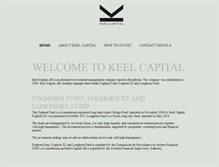 Tablet Screenshot of keelcapital.se